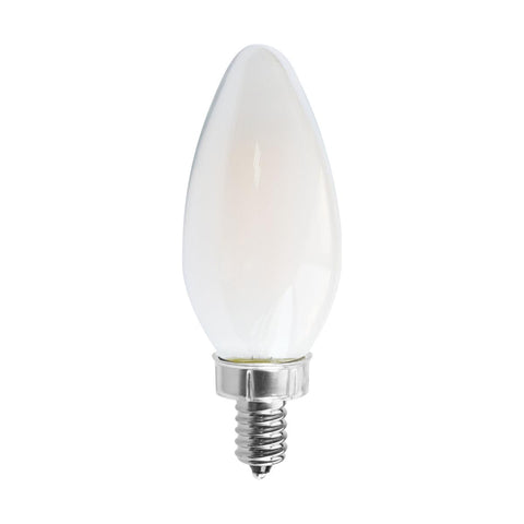 Satco S11384 8 Watt C11 LED Frosted Candelabra base 2700K 90 CRI 760 Lumens 120 Volt
