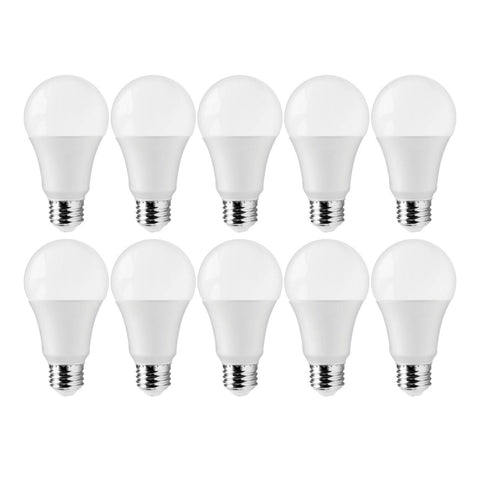 Satco S11437 12 Watt A19 LED 3000K 75 Watt Replacement Medium base 220 deg. Beam Angle 10-Pack