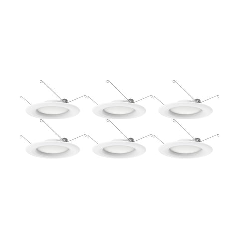 Satco S11641 9.2 Watt LED Downlight Retrofit 5-6 inch 90 CRI 3000K 120 Volt Pack of 6