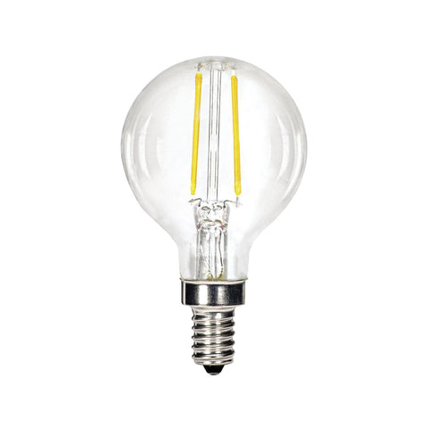 Replacement for Satco S12100 5.5 Watt G16 1/2 LED Clear Candelabra base 3000K 500 Lumens 120 Volt - NOW S21210