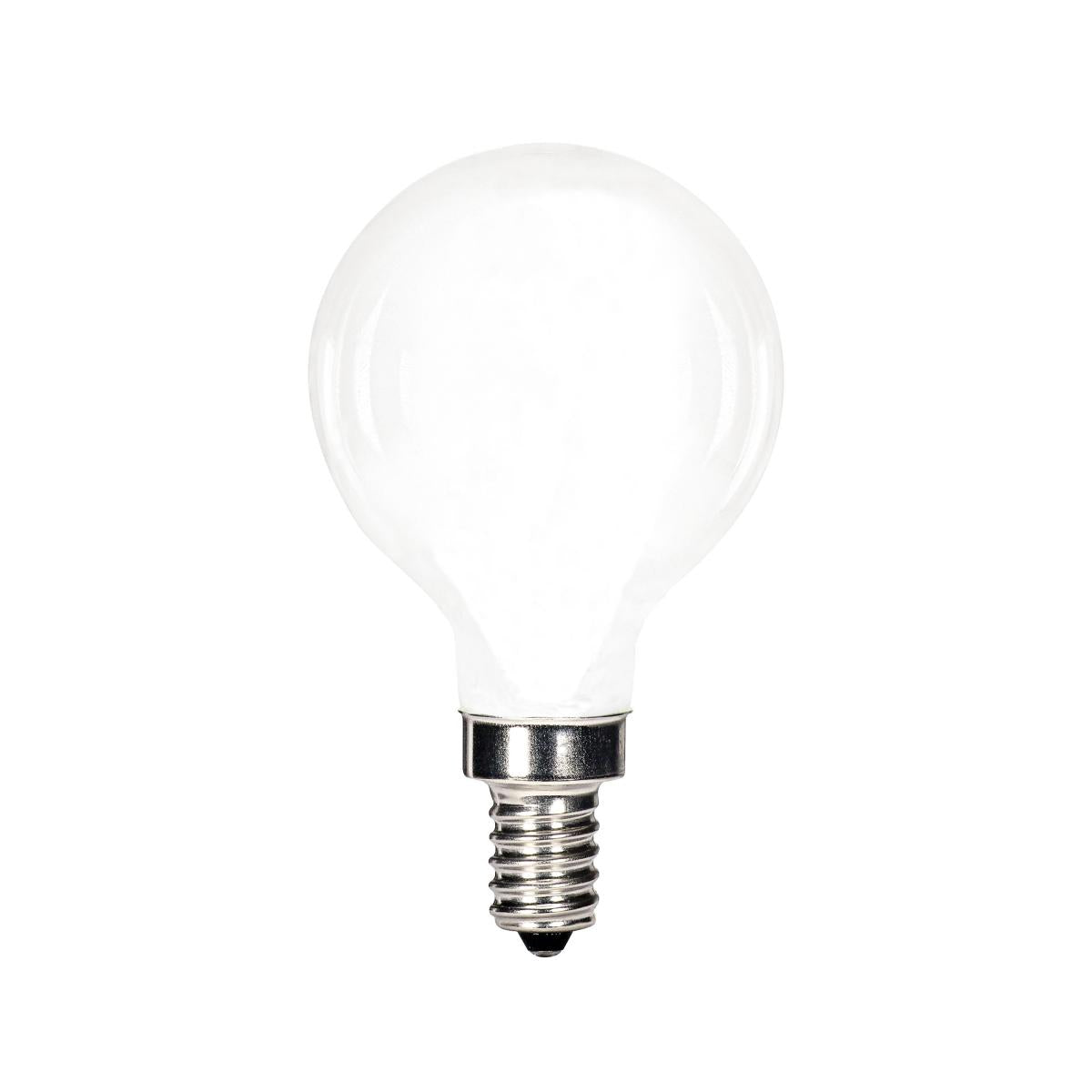 Replacement for Satco S12101 5.5 Watt G16 1/2 LED Soft White Candelabra base 3000K 500 Lumens 120 Volt - NOW S21213