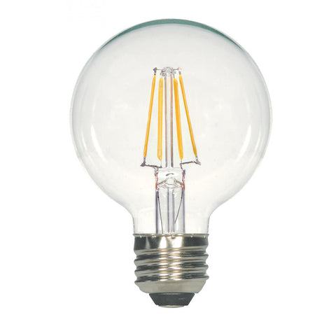 Replacement for Satco S12110 6.5 Watt G25 LED Clear Medium base 3000K 810 Lumens 120 Volt - NOW S21235