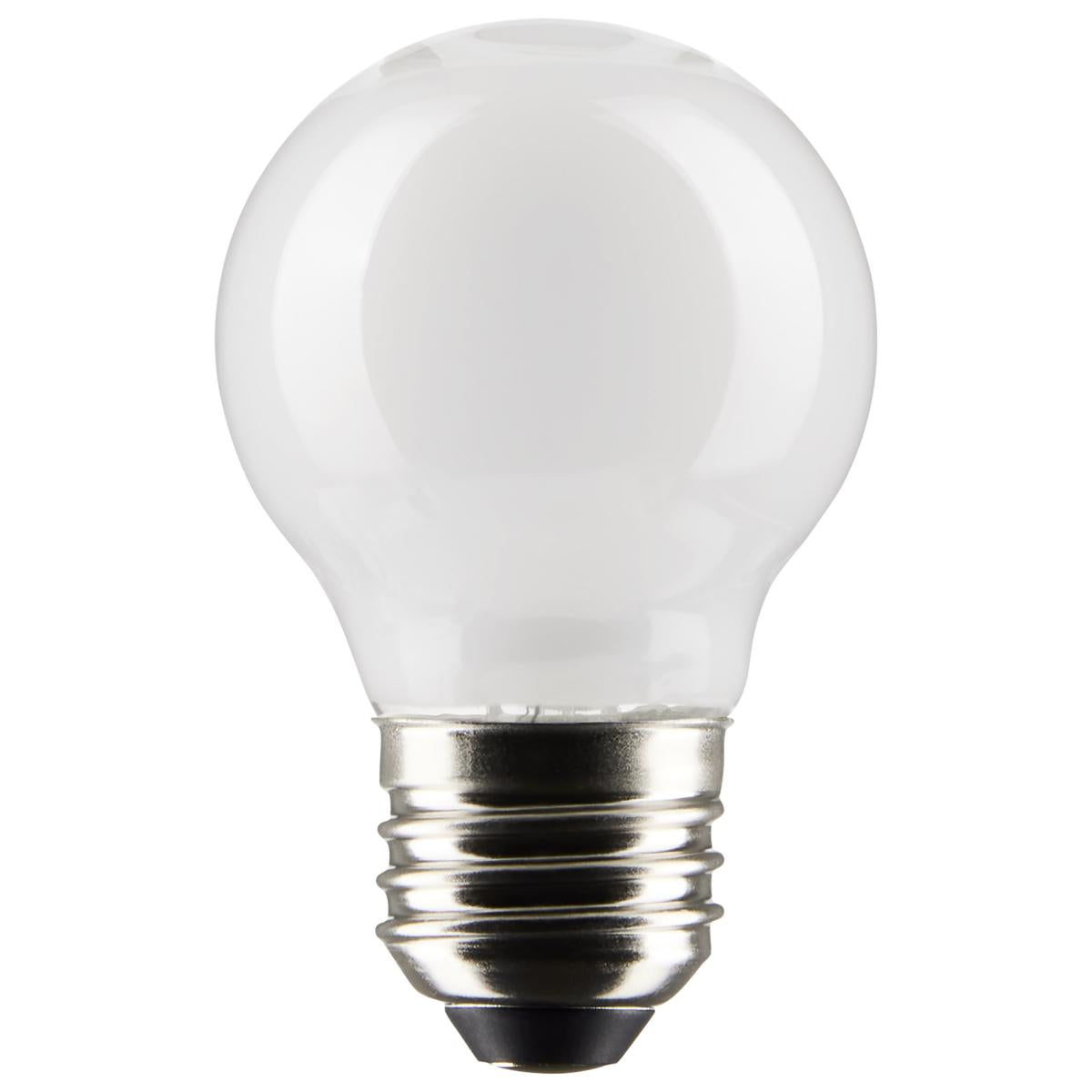Satco S21218 4.5 Watt G16.5 LED; White; Medium base; 90 CRI; 2700K; 120 Volt