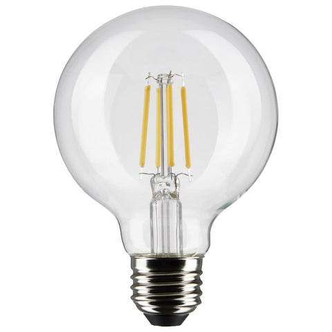 Satco S21226 4.5 Watt G25 LED; Clear; Medium base; 90 CRI; 2700K; 120 Volt