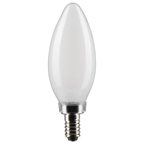Satco S21281 5.5 Watt B11 LED; Frost; Candelabra base; 90 CRI; 5000K; 120 Volt