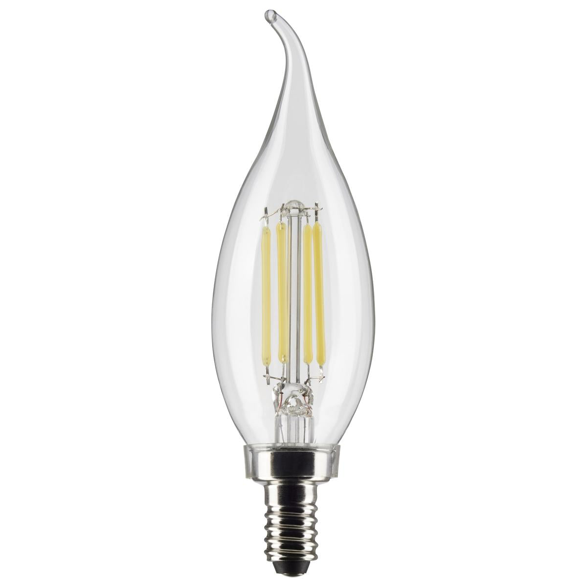 Satco S21305 5.5 Watt CA11 LED; Clear; Candelabra base; 90 CRI; 3000K; 120 Volt