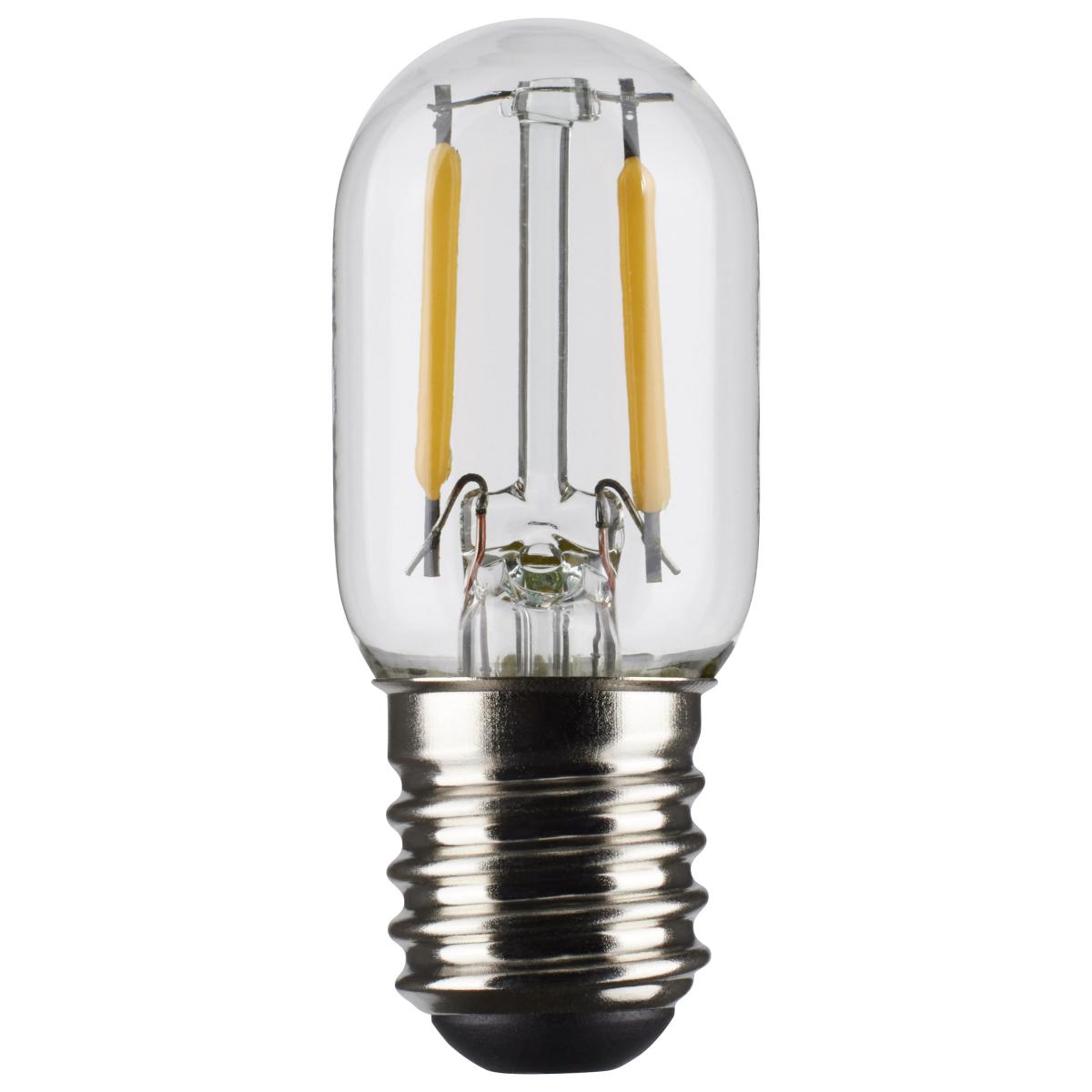 Satco S21342 3 Watt T6.5 LED; Clear; Intermediate base; 90 CRI; 2700K