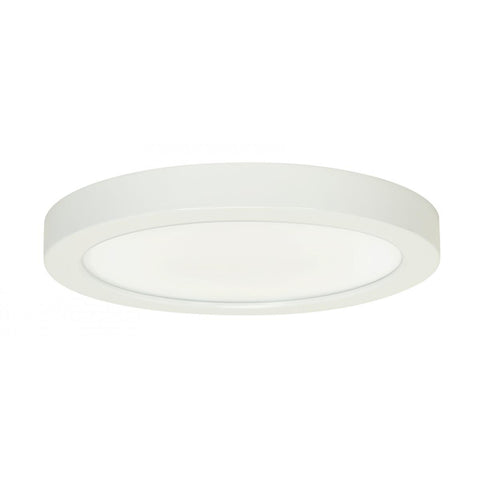 Satco S21514 18.5 watt 9" Flush Mount LED Fixture 4000K Round Shape White Finish 120 volts 0-10V Dimming