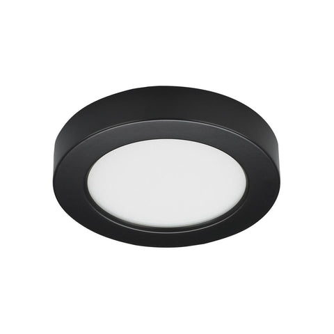 Satco S21526 10.5 watt 5.5" Flush Mount LED Fixture 3000K Round Shape Black Finish 120 volts