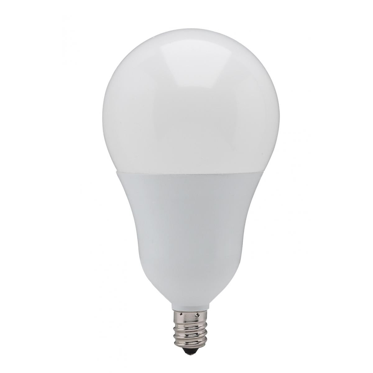 Satco S21804 9.8 Watt A19 LED 2700K Candelabra base 220 deg. Beam Angle 120 Volt