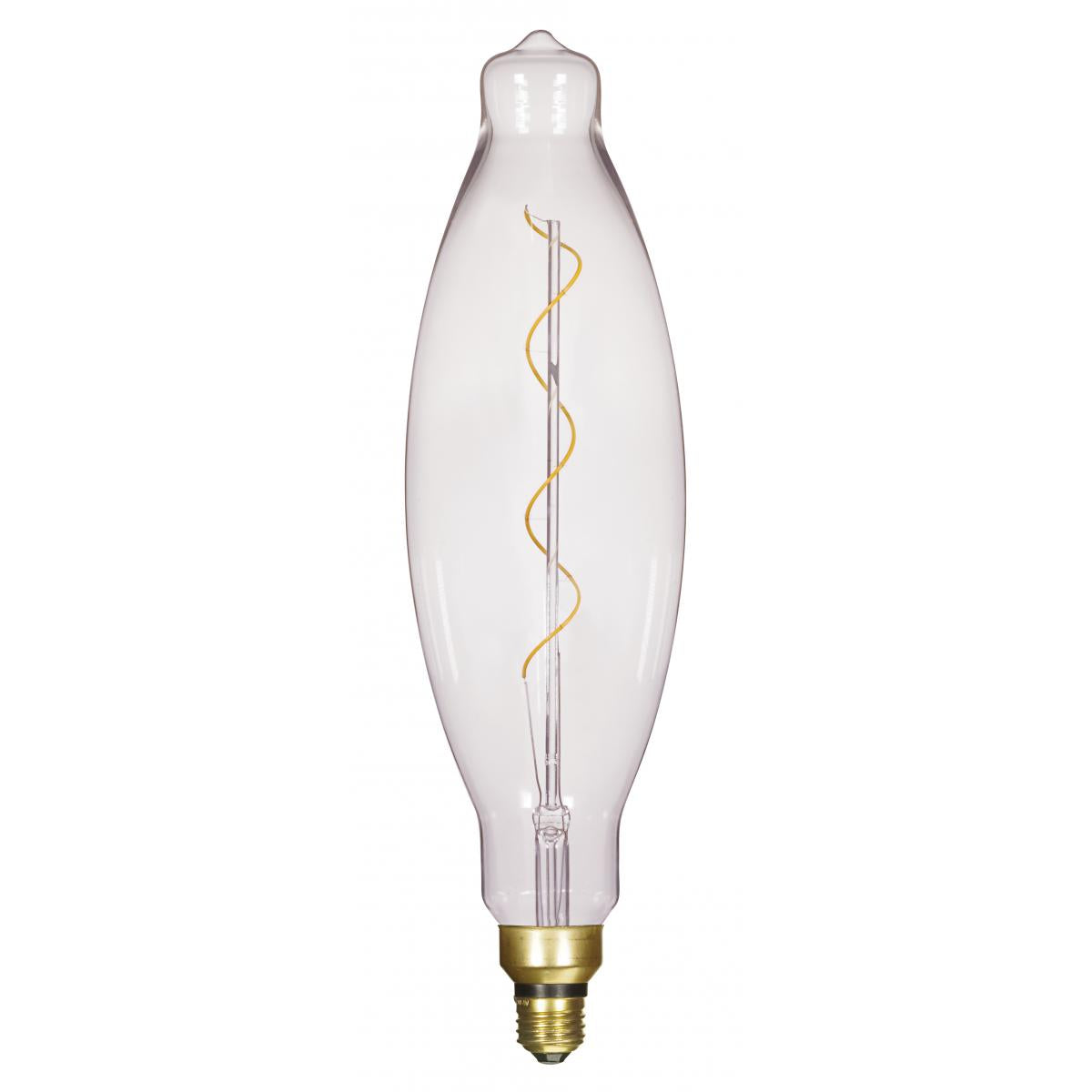 Satco S22431 4 Watt BT38 LED vintage style Clear 25000 Average rated hours Medium Base 120 Volt