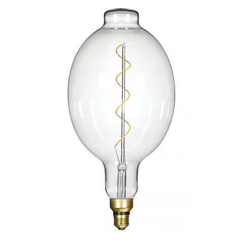 Satco S22432 4 Watt BT56 LED vintage style Clear 25000 Average rated hours Medium Base 120 Volt