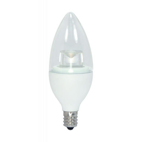 Satco S28574 3.5 Watt LED Candle 3000K Candelabra base 120 Volt