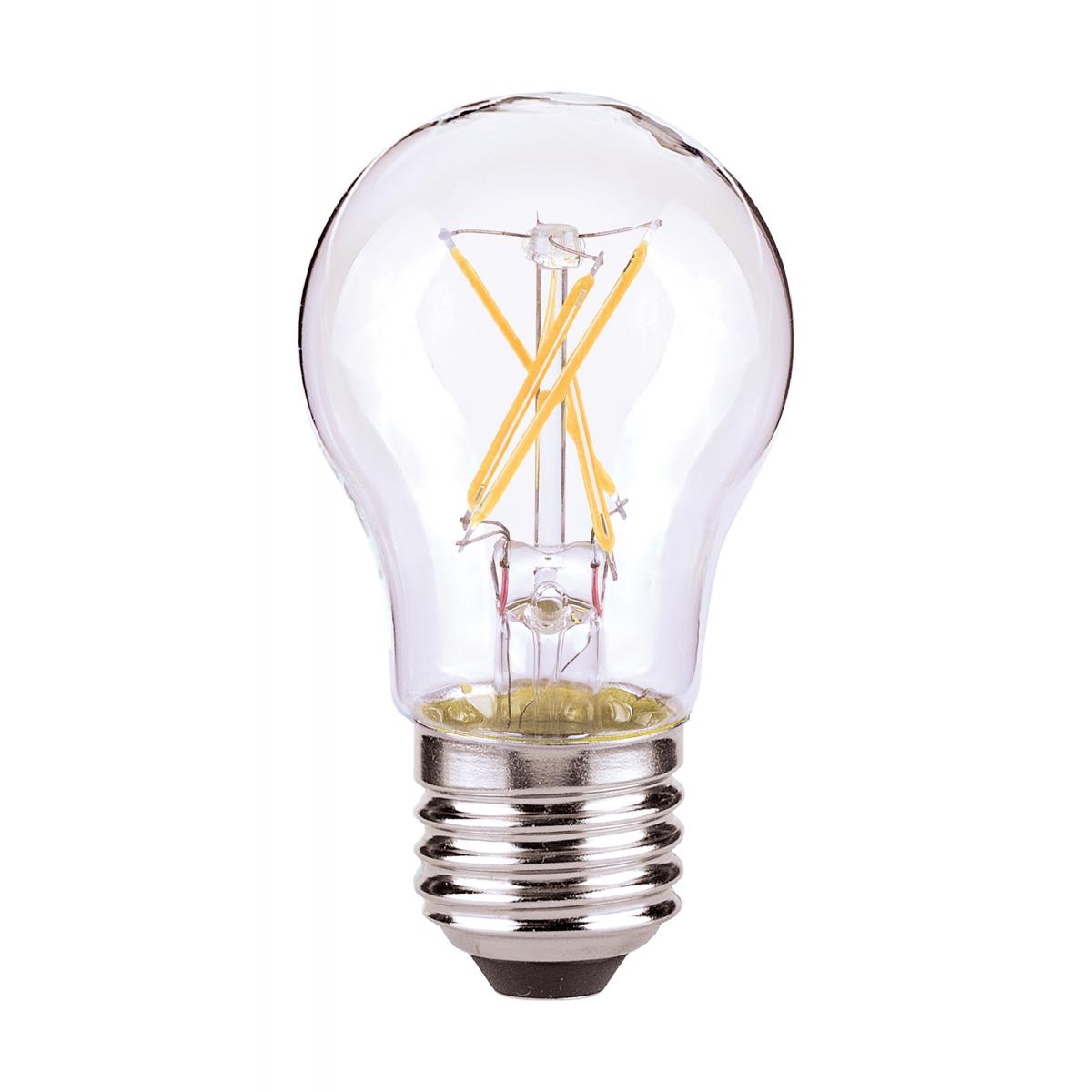 Satco S28615 5 Watt A15 LED Clear Medium base 2700K 120 Volt Carded