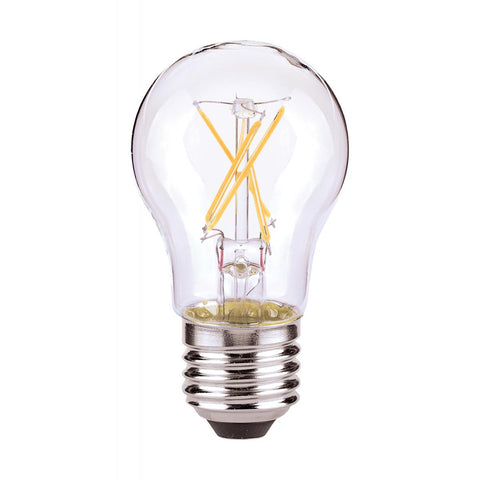 Satco S28615 5 Watt A15 LED Clear Medium base 2700K 120 Volt Carded