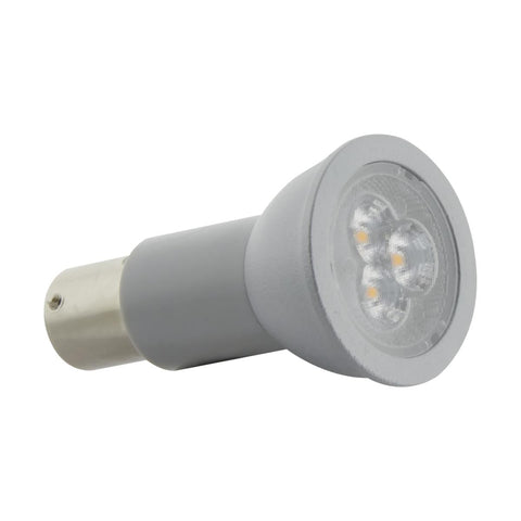 Satco S29004 3 Watt R12 LED 3000K Bayonet Single Contact Base 12 Volt