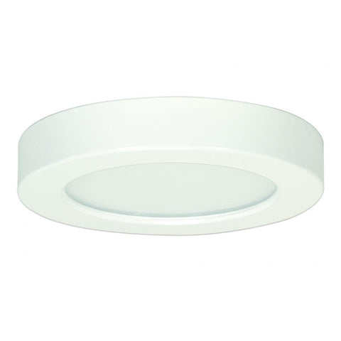 Satco S29323 10.5 watt 5.5" Flush Mount LED Fixture 3000K Round Shape White Finish 120 volts