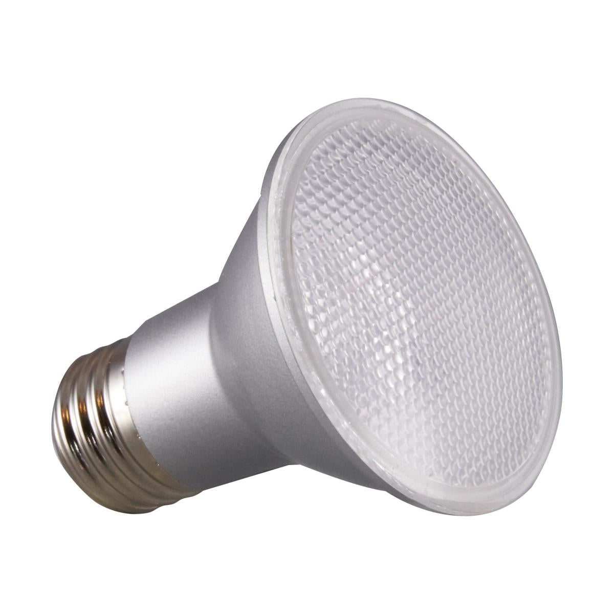 Satco S29402 6.5 Watt PAR20 LED 3500K 25 deg. Beam Angle Medium base 120 Volt
