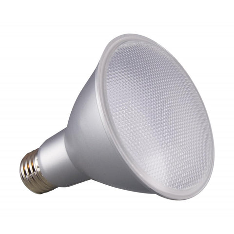 Satco S29426 12.5 Watt PAR30LN LED 3000K 25 deg. Beam Angle Medium base 120 Volt
