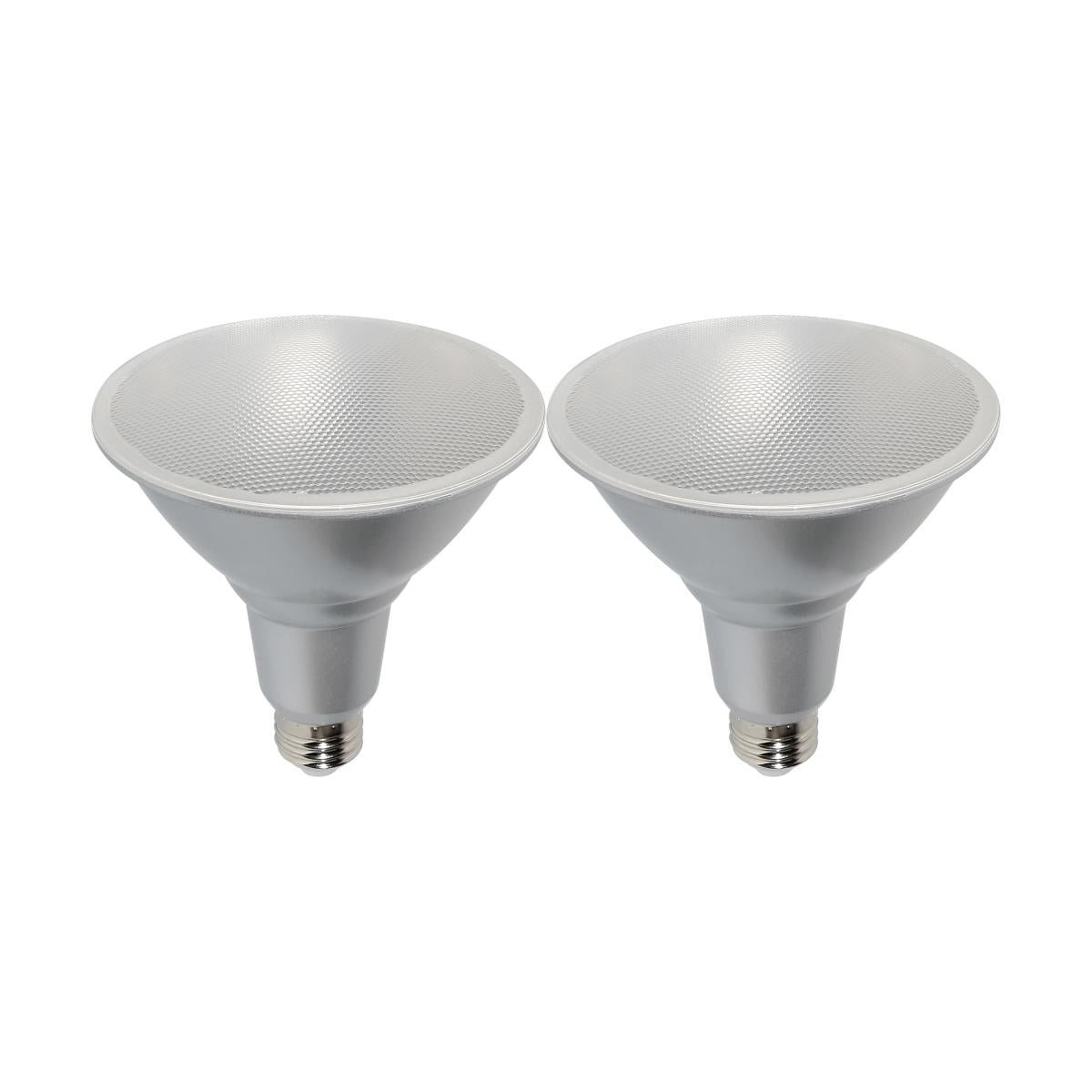 Satco S29457 15 Watt PAR38 LED 3000K 60 deg. Beam Angle Medium base 120 Volt 2-Pk
