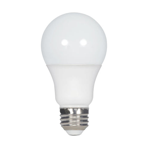 Satco S29593 9.5 Watt A19 LED Frosted 2700K Medium base 220 deg. Beam Angle 120 Volt Non-Dimmable