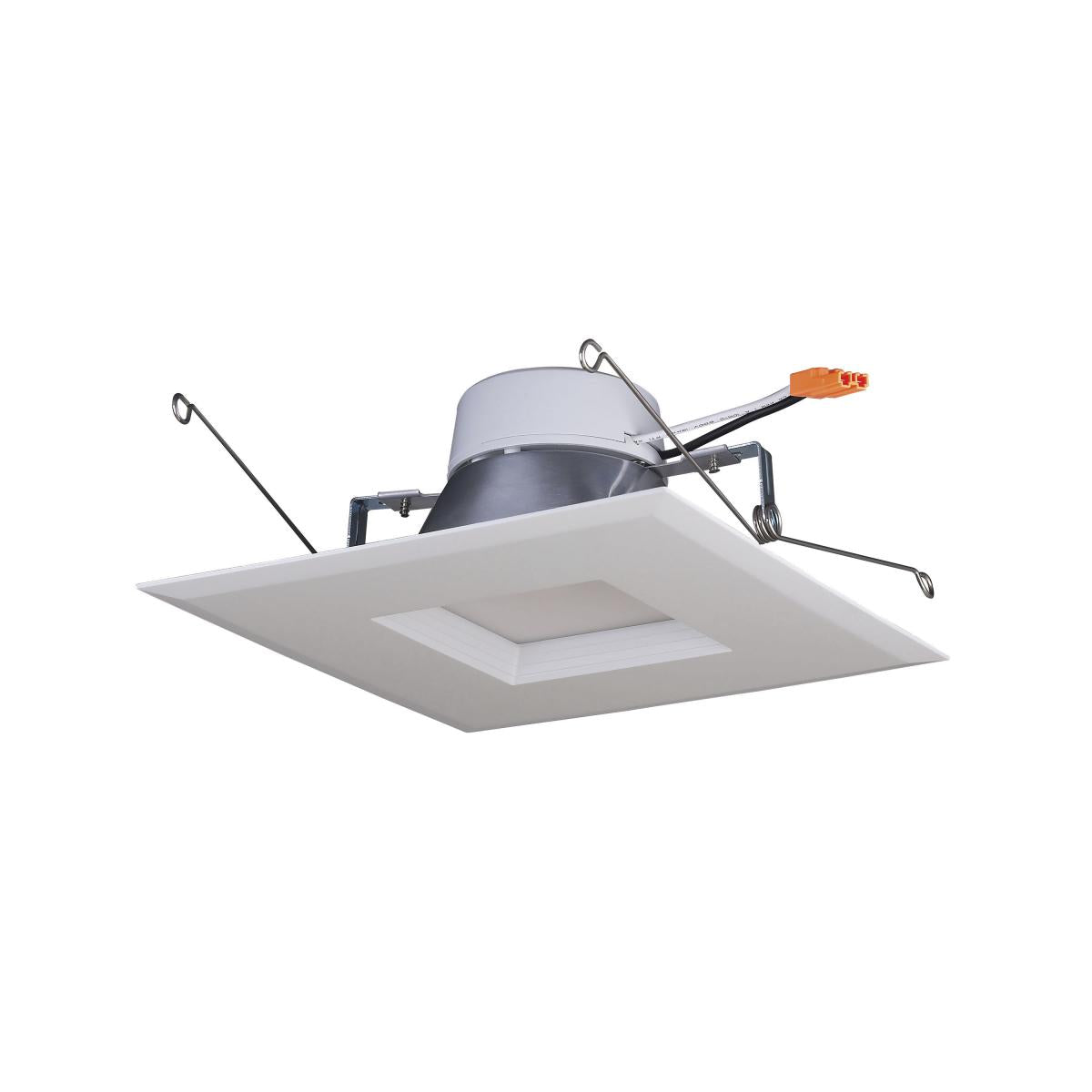 Replacement for Satco S39772 11.5 watt LED Downlight Retrofit 5-6 inch square shape 4000K 120 volt White Finish - NOW S11821