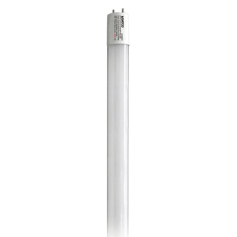 Satco S39901 9 Watt T8 LED 2Ft 3500K Medium Bi Pin base Type B Ballast Bypass Single or Double Ended Wiring