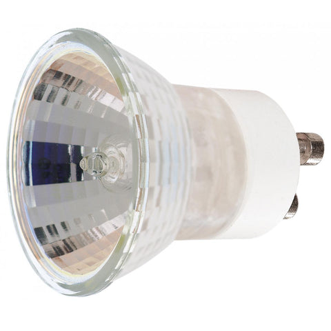 Satco S4196 35 Watt Halogen MR11 FTH 1000 Average rated hours 250 Lumens Sub Miniature 2 Pin GU10 base 120 Volt