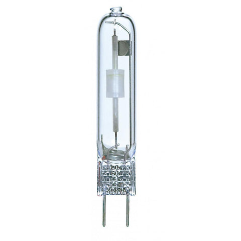 Satco S4287 70 Watt Metal Halide HID Bi Pin G8.5 base T4 SE Clear 83 CRI 3000K