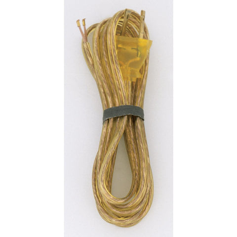 Satco S70-105 8 Foot Cord With Plug Gold Finish