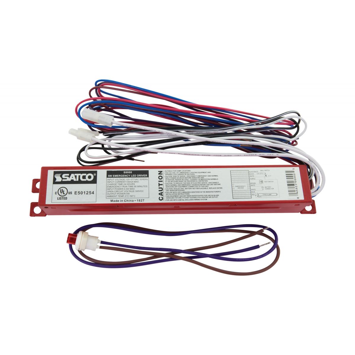 Satco S8000 5 Watt LED Emergency Driver 120-277 Volts