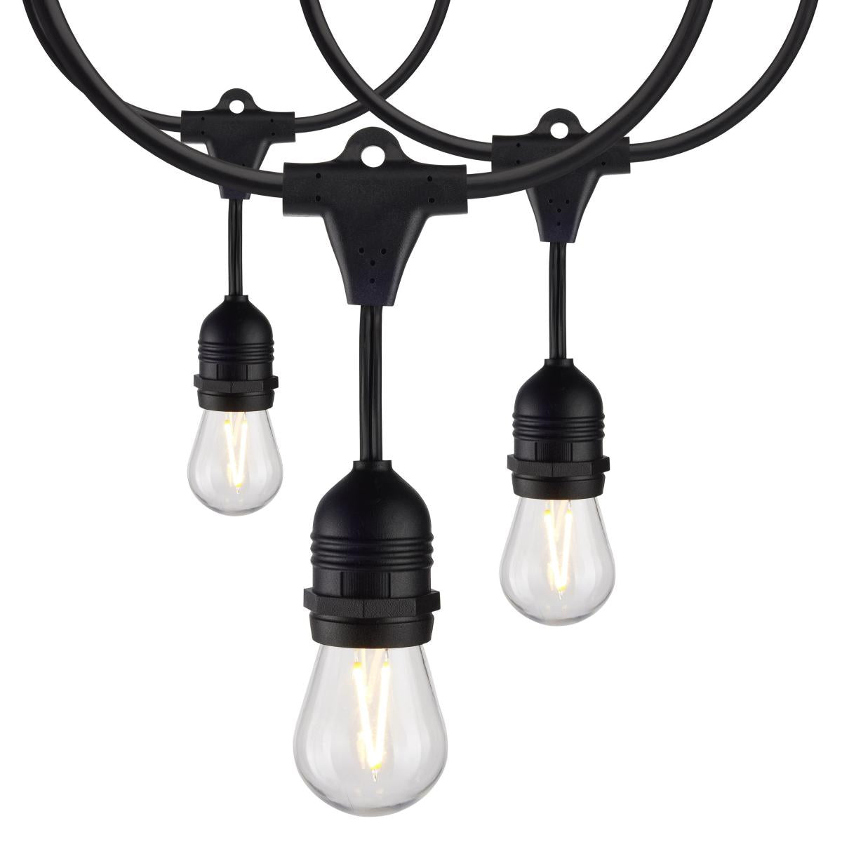 Satco S8037 24FT/LED/SL/S14/822K/2PK/120V 2 Pack; 24Ft; LED String Light; Includes 12-S14 bulbs; 2000K; 120 Volts