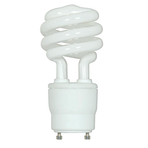 Satco S8229 18T2/GU24/3500K/120V 18 Watt Spiral Compact Fluorescent 3500K 82 CRI GU24 base 120 Volt