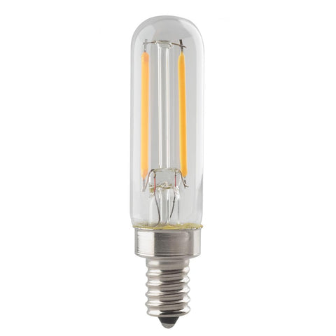 Replacement for Satco S8555 2.5T6/LED/CL/27K/E12/120V 2.5 Watt T6 LED Clear E12 Candelabra base 2700K 120 Volt - NOW S21340