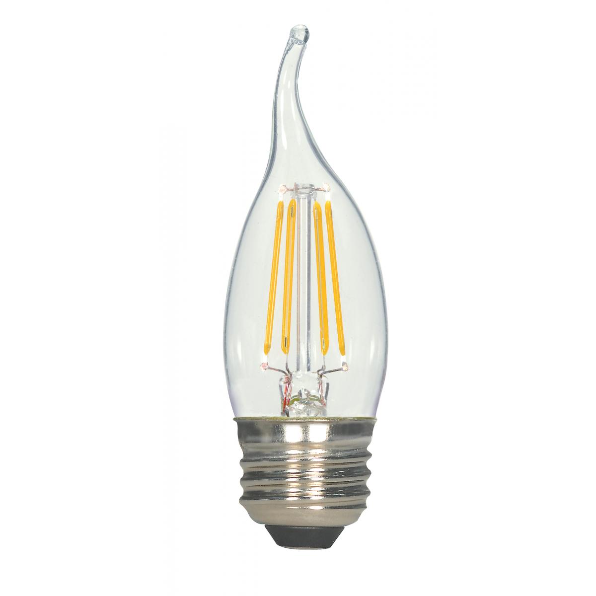Replacement for Satco S8610 4.5 Watt CA11 LED Clear Medium base 2700K 120 Volt Carded