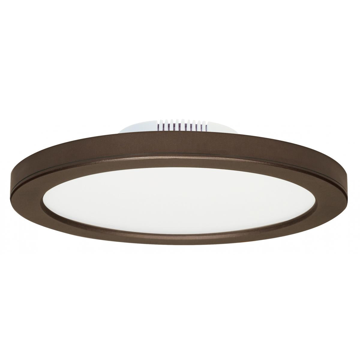 Satco S9889 16W/LED/9"FLUSH/3K/BRZ/SL 16 watt 9" Flush Mount LED Fixture 3000K Bronze finish 120/277 volts