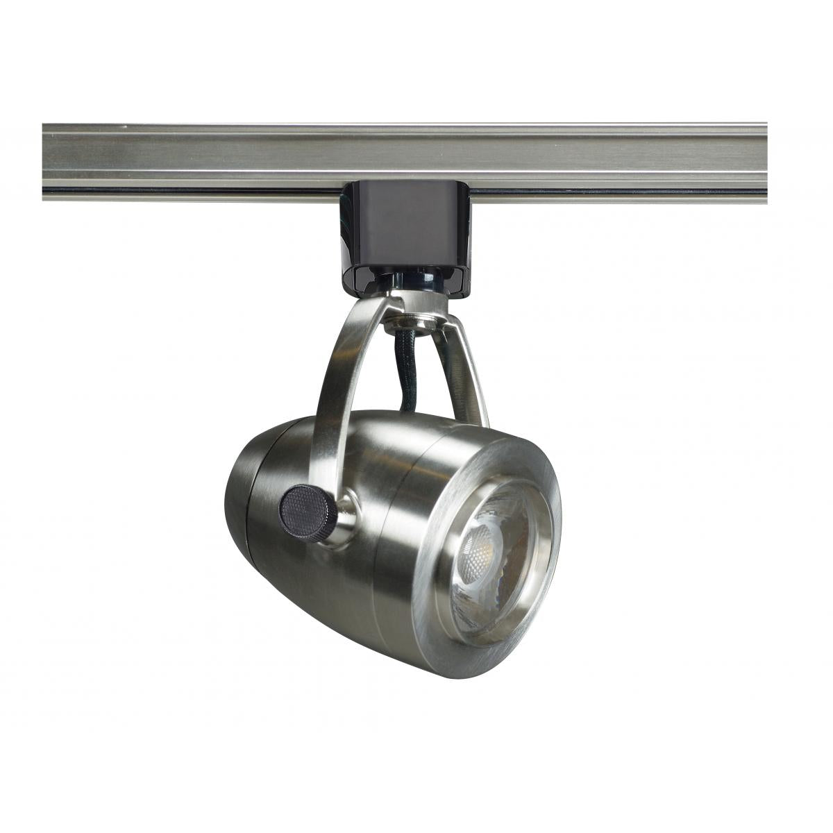 Satco TH417 1 Light - LED - 12W Track Head - Pinch back shape - Brushed Nickel - 36 Deg. Beam