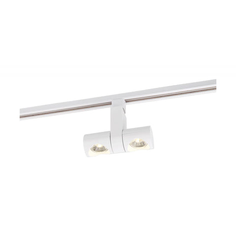 Satco TH483 LED 24 Watt Track Head Dual Pipe White 36 deg. Beam Angle