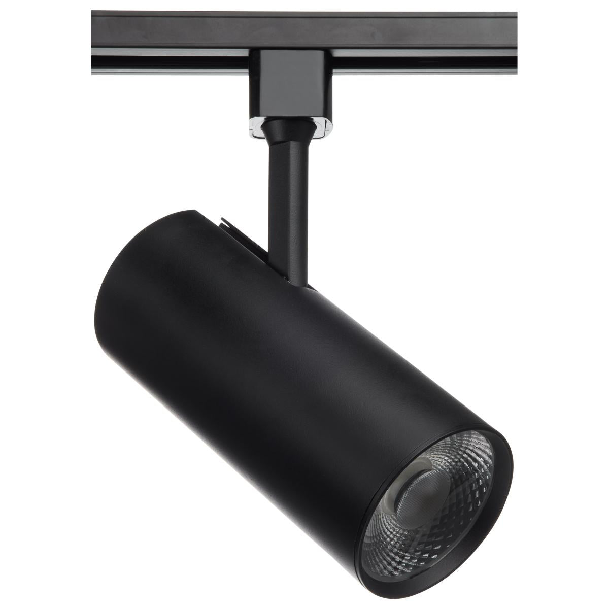 Satco TH622 30 Watt; LED Commercial Track Head; Black; Cylinder; 24 Degree Beam Angle