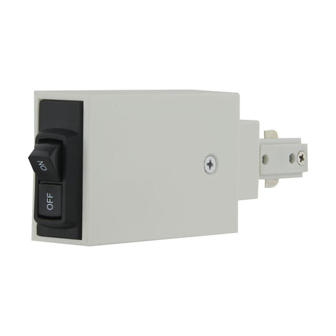 Satco TL104 600 Watt 120 Volt 5 Amp White Track Live End Current Limiter