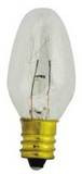 Satco S3797- 4C7 4 Watt 120 Volt C7 Clear Candelabra Base 2 pack