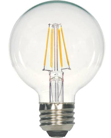 Satco S8849 4.5G25/CL/LED/E26/40K/120V 4.5W G25 LED Clear Medium Base 4000K