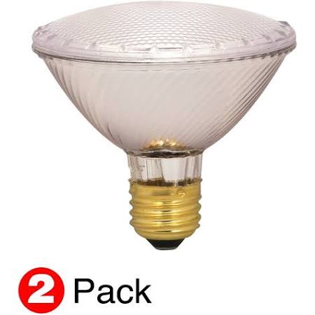 Satco S2268 60PAR30/HAL/XEN/NFL/2PK/120V 60W PAR30 Short Narrow Flood Halogen Light Bulb
