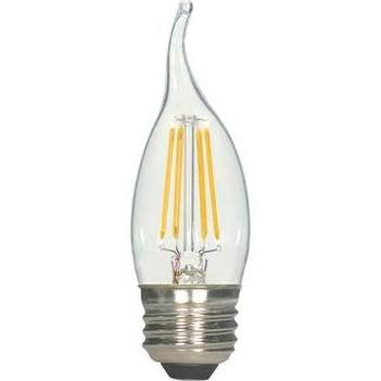 Replacement for Satco S9264 4.5EFC/LED/27K/120V 4.5W Flametip LED E26 Filament 2700K - NOW S9569