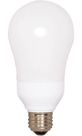 Satco S7289 11A19/E26/5000K/120V/1PK 15-Watt A19 CFL Bulb