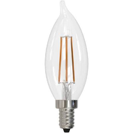 Bulbrite 776629 LED5CA10/30K/FIL/E12/3 5W LED CA10 3000K Filament