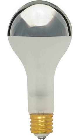 Satco S7982 300PS35/SB/IF MOG 130V 300 watt PS35 Incandescent Frost Silver Bowl