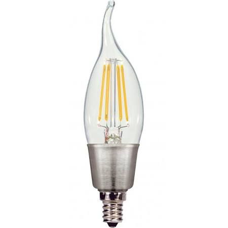 Replacement for Satco S9574 4.5W CFC/LED/27K/120V LED 5W 2700K CA11 E12 Candelabra -- NOW S9962