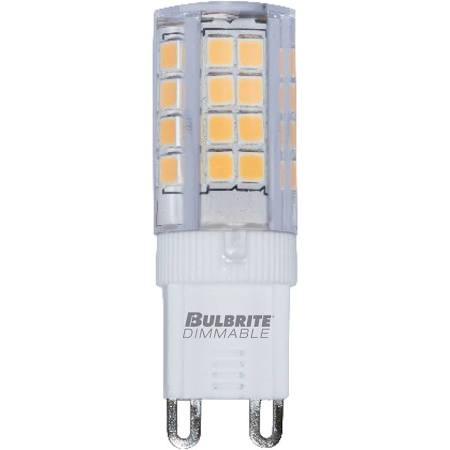 Bulbrite 770579 LED4G9/30K/120/D 4.5W LED G9 Clear 3000K 120V Dimmable