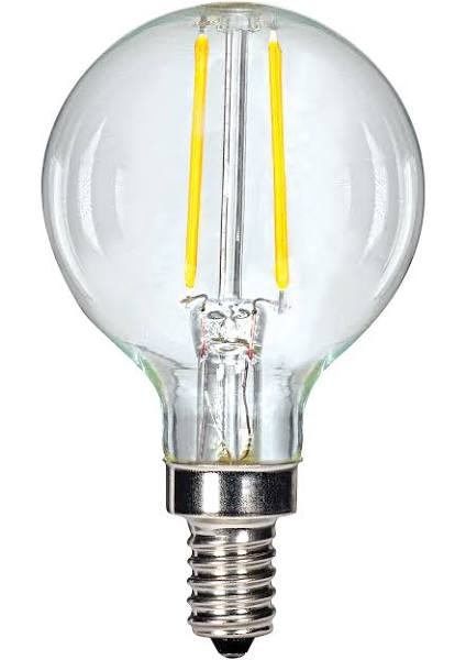 Replacement for Satco S9870 2.5G16/LED/CL/27K/120V/E12 2.5W 120V LED E12 Candelabra Lamp - NOW S21200